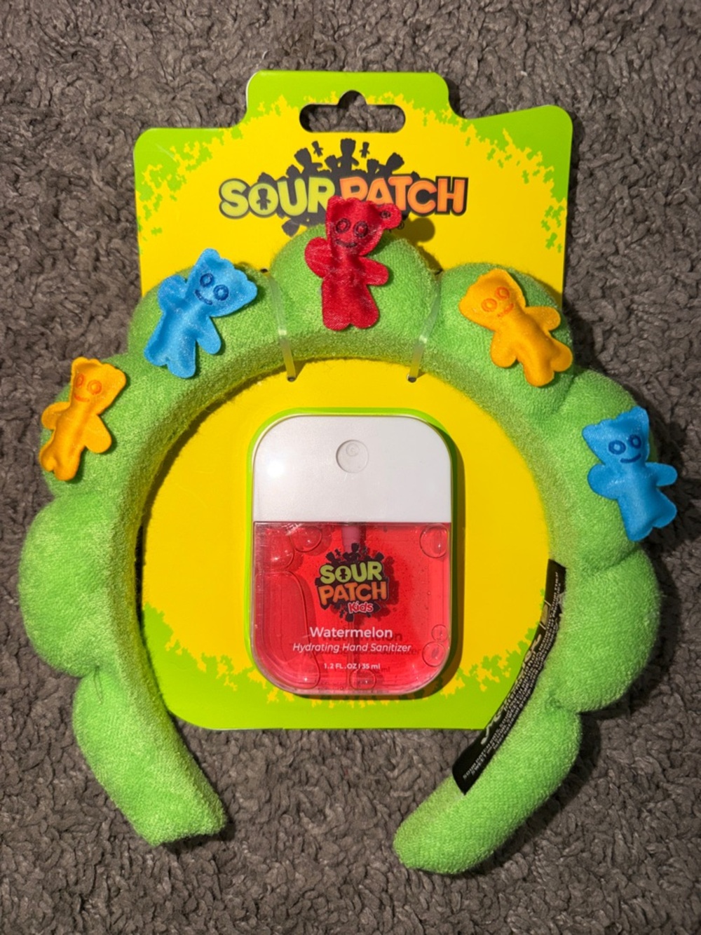 Green Headband with Decorative Gummy Bears